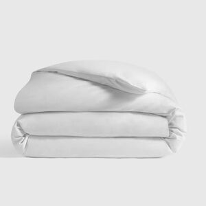 NWOT QUINCE Classic Organic Percale Duvet Cover Full/Queen White 5697
